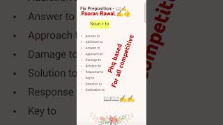 Fixed prepositions dailyenglish ssc reet rpsc all teaching grade banking si ldc cet shorts [upl. by Tabbatha]