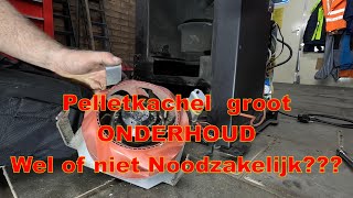 Pelletkachel onderhoud Wel of niet Noodzakelijk Oordeel zelf😲😲 [upl. by Pascia]