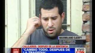 C5N CROMAÑON HABLA EL GUITARRISTA DE CALLEJEROS [upl. by Ecitnerp]