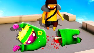 Cutting My Friend in HALF  Gang Beasts Funny Moments [upl. by Fatima]