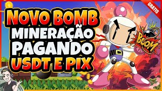 BOMBPIX NOVO JOGO NFT DE MINERAÃ‡ÃƒO PAGANDO EM CRIPTO E PIX  VEJA COMO GANHAR DINHEIRO JOGANDO [upl. by Arikehs]