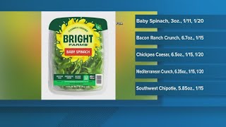 Prepackaged salad kits voluntarily recalled over listeria contamination risk [upl. by Russia]