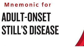 Stills Disease mnemonic [upl. by Ilzel]