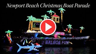 115th Annual Newport Beach 2023 Christmas Boat Parade  Newport Beach California  Balboa Island [upl. by Iduj]