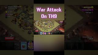 War Attack On TH9 with All Dragon Army  COC  Clash of Clans  Best Troops [upl. by Lynna715]