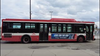 TTC Line 2 Shuttle Bus RIde 1022 from Woodbine Stn to Kennedy Stn April 20th 2024 [upl. by Xuagram]