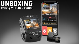 Unboxing Rexing V1P 4K Dual Dash Cam 4K1080p amp USB Chargers Shorts [upl. by Aratihc]