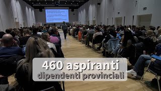 Amministrazione provinciale al concorso in oltre 460 [upl. by Rehpotsrik]