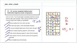 KPSS 2024 Lisans Sözel Mantık Sorusu [upl. by Guevara]