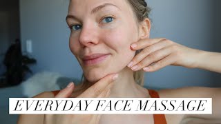 Easy 10 Minute Everyday Full Face Massage [upl. by Eselrahc]