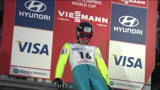 Sorin Iulian Pitea  Ski Jumping  2014 Sapporo 1st Round wind delays included [upl. by Nnylhtak166]