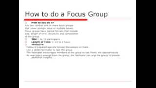 Focus Group Facilitation [upl. by Niklaus]