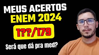 MEUS ACERTOS NO ENEM 2024  Será que dá para passar em medicina [upl. by Alohcin]