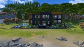 Casa Familiar Moderna  The Sims 4 Speed Build [upl. by Roshelle]