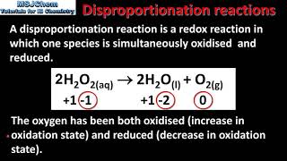 R321 Disproportionation reactions [upl. by Waverly]