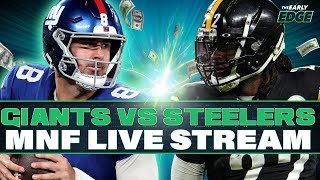 Monday Night Football LIVE STREAM GiantsSteelers Picks Parlays and Best Bets [upl. by Etnahsa]