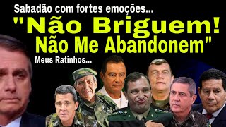 SABADÃO BOLSONARO VÊ SUAS quotRATAZANASquot SE MORDENDO GENERAIS EM CONFLITO GONET DESMEMBRAR É OPÇÃO [upl. by Evadnee744]