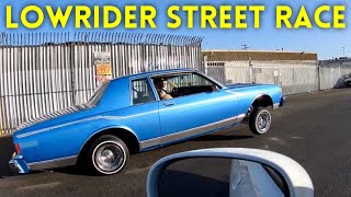 LOWRIDER vs Dodge Challenger RT  STREET RACE [upl. by Belamy721]