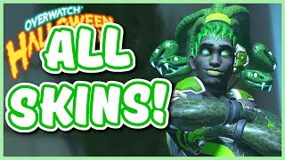 Overwatch  ALL 2019 HALLOWEEN SKINS AND ITEMS [upl. by Singleton]