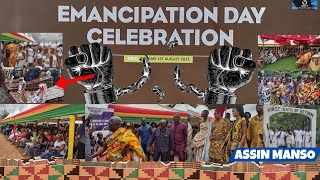 Emancipation Day celebration 2024 at Assin Manso with Pres Akuffo Addo amp African Americans as Guest [upl. by Eudocia17]