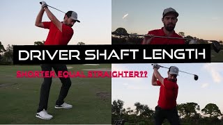 Does Shaft length matter with the Driver shorter equal straighter [upl. by Manley]