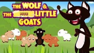 The Wolf and The FIVE Little Goats Story  Animated Stories For Kids  Full Story By KidS ug tv [upl. by Euqenimod423]