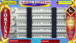 Tripura Fortune Lottery Live Evening draw On 3110 2024 At 0700 PM Live From Agartala [upl. by Natlus860]