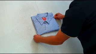 How to fold a button up shirt neatly [upl. by Aja]