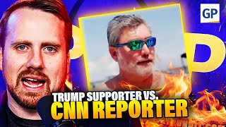 HILARIOUS Trump Supporter SCHOOLS CNN Reporter  Elijah Schaffer [upl. by Trip14]