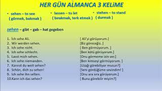 HER GÜN 3 ALMANCA KELİME 5  ALMANCA KELİMELER [upl. by Aileek]