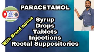 Paracetamol in children syrup  drops tablets injections IM ampIV suppositories  DrGurukumar [upl. by Nrehtak49]