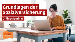 OnlineSeminar  Grundlagen der Sozialversicherung [upl. by Sewell192]