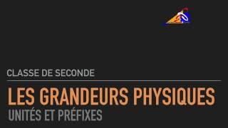 2nde  Les grandeurs physiques [upl. by Aicylla]