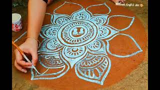 Manabasa gurubara jhoti chitaeasyrangoli jhotichitadesign jhotichitanewdesigns [upl. by Kasey407]