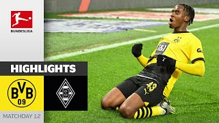 Borussia Dortmund  Borussia Mgladbach 42  Highlights  MD12 – Bundesliga 202324 [upl. by Trebor518]