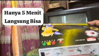 tutorial memasang set box  satobox di tv LG Tabung [upl. by Noremac]