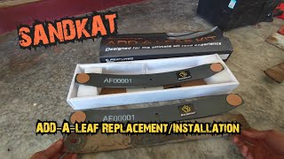 Sandkat Add A Leaf Installation  Replacement Of Add A Leaf on Isuzu Dmax VCross [upl. by Barri]