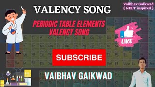 📚 Valency Song 📚 Periodic table elements valency song lyrics 🥰🙏🏻 by vaibhavgaikwad [upl. by Scharaga657]