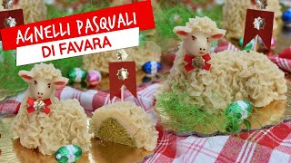 Agnello pasquale di Favara ricetta degli agnelli di pasta reale ripieni [upl. by Chapin155]