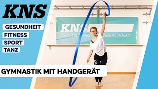 Gymnastik mit Handgerät  Lerne diese Technik mit dem Band  KNS München [upl. by Ttsepmet]