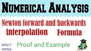 Newton Forward and backwards interpolation greatvision321 [upl. by Eelek]