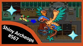 Live Shiny Archeops from Archen after 1800 seen Unova Shiny Living Dex 567 [upl. by Jacinthe]