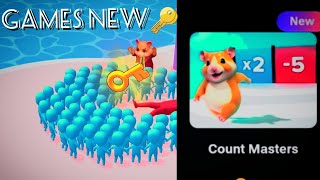 Hamster Kombat new key game Count Masters  how to play Count Masters  free redeem code key game [upl. by Octavia]