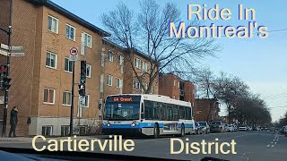 2 25 24 CAR RIDE WITH BEN IN MONTREALS CARTIERVILLE DISTRICT OF VILLE ST LAURENT [upl. by Meekyh]