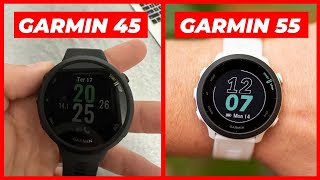 Forerunner 45 vs Forerunner 55 Qual Garmin Devo Escolher [upl. by Idnerb731]