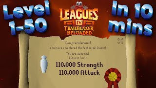 Fastest way to level at the start of Leagues 4  Trailblazer reloaded [upl. by Eggett]