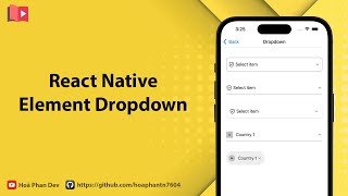 Best Dropdown List trong React Native [upl. by Atiuqrahc485]