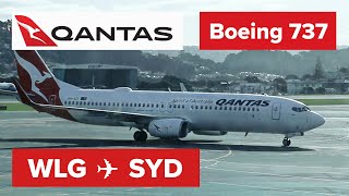 Flight Review  Qantas Airways 737800 Wellington WLG to Sydney SYD QF164  flightvideo [upl. by Gettings]