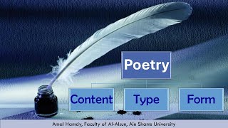 The Content Type and Form of Poetry أساسيات تحليل الشعر الانجليزي [upl. by Anatol]