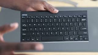 Arteck 2 4G Wireless Keyboard Stainless Steel Ultra Slim Keyboard Review [upl. by Ispep]